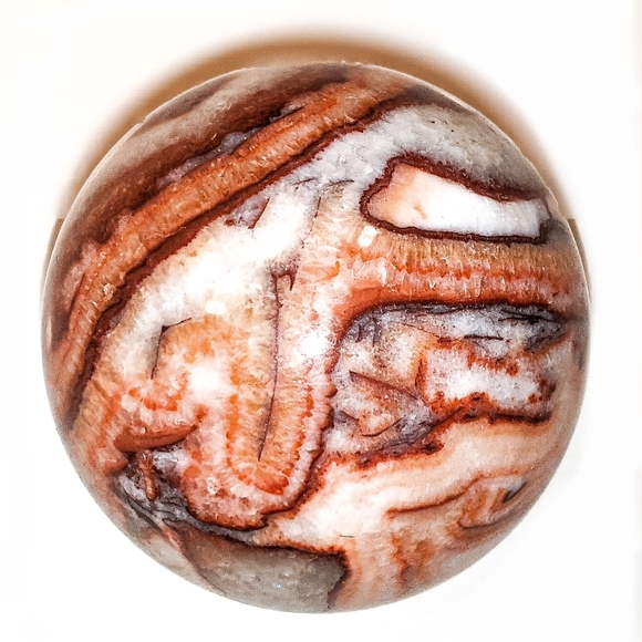 7cm Rhodochrosite Crystal Pork Stone Gemstone Sphere Over 300g! - Picture 6 of 8